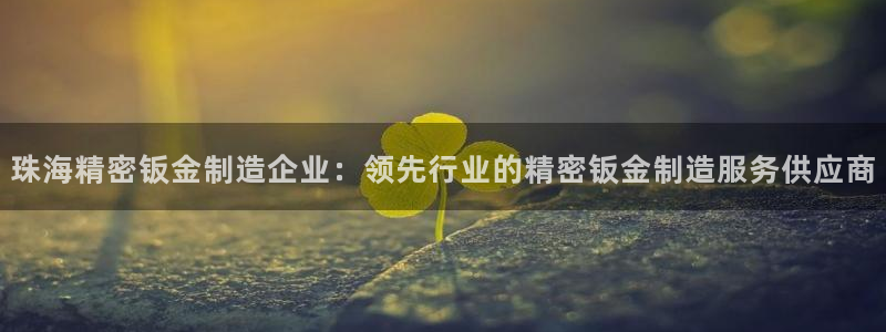 彩神iv真的能赚钱吗：珠海精密钣金制造企业：领先行业的精密钣金制造服务供应商