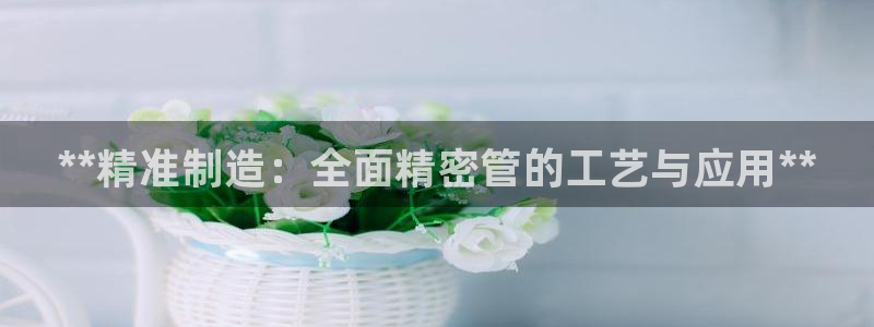 彩神大发是不是人为操作：**精准制造：全面精密管的工艺与应用**