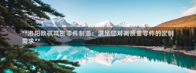 彩神viii是正规平台吗?：**洛阳欧祺精密零件制造：满足您对高质量零件的定制
需求**