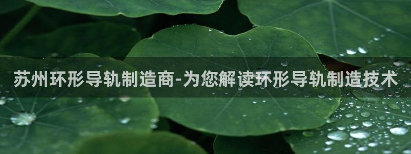 彩神8app官方下载：苏州环形导轨制造商-为您解读环形导轨制造技术