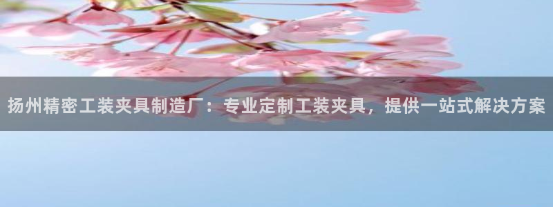 彩神网能赚钱是怎么回事：扬州精密工装夹具制造厂：专业定制工装夹具，提供一站式解决方案